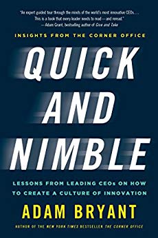 cover of the book quick and nimble by adam bryant